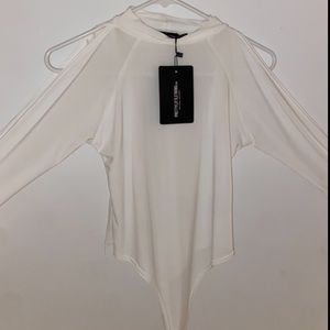 PLT off the shoulder bodysuit